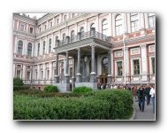 Outside Nikolaevsky Palace after the show.