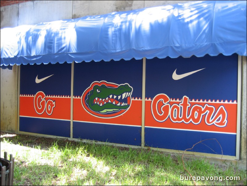 Outside Ben Hill Griffin Stadium.