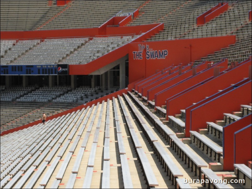 Inside Ben Hill Griffin Stadium.