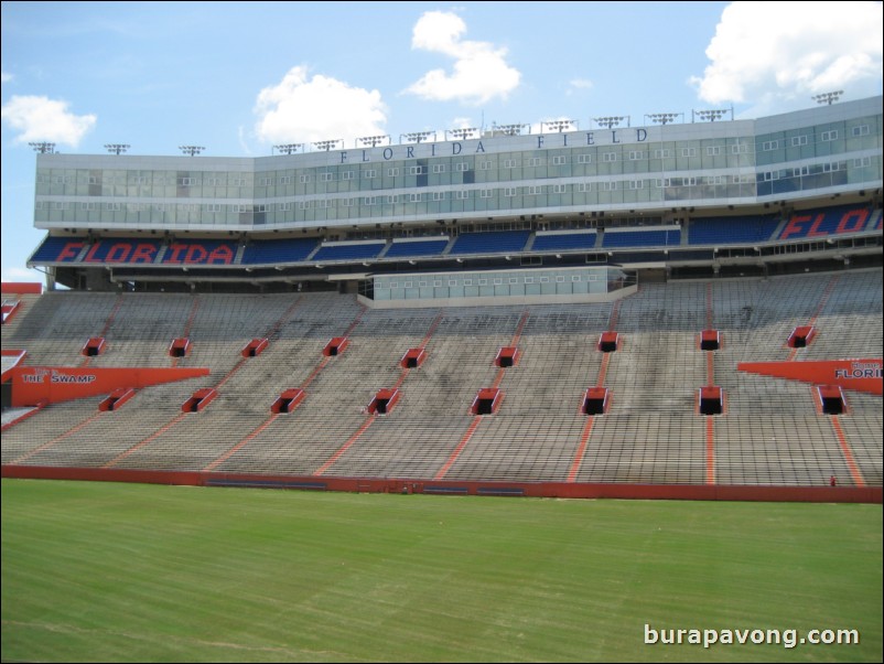 Inside Ben Hill Griffin Stadium.