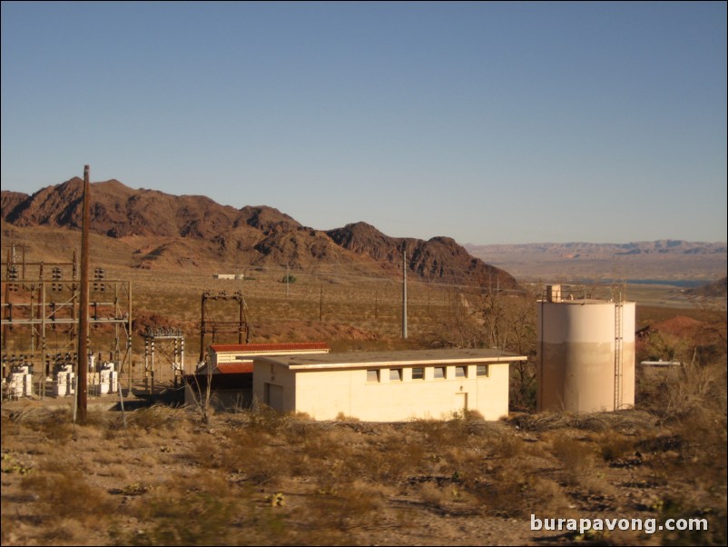 Heading towards Hoover Dam and Grand Canyon from Las Vegas.