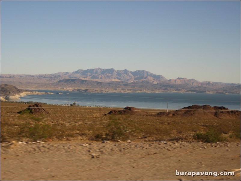 Heading towards Hoover Dam and Grand Canyon from Las Vegas.