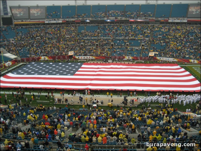 National anthem.