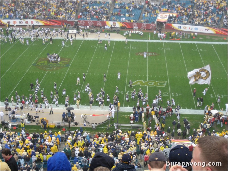 Georgia Tech takes the field.