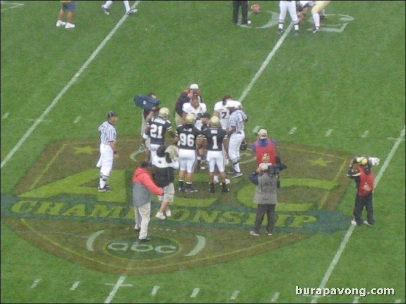 Coin toss.