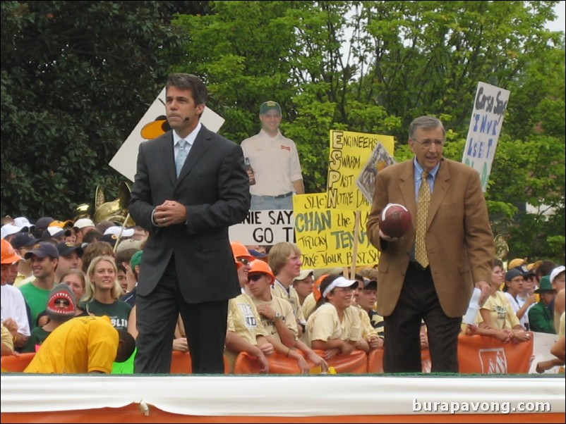 Chris Fowler and Brent Musberger, ESPN College GameDay.