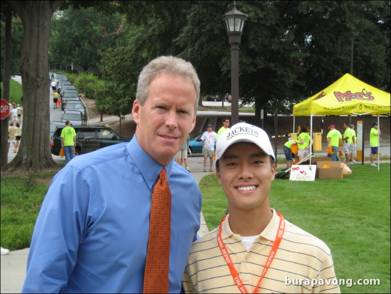 Bob Davie, former head football coach at Notre Dame and current ESPN football analyst.