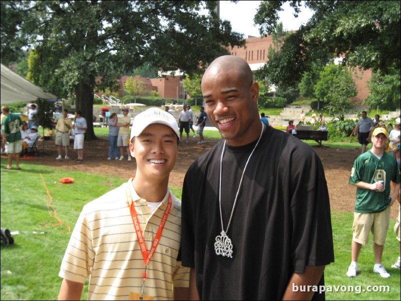 Hanging out with Jarrett Jack at College GameDay.
