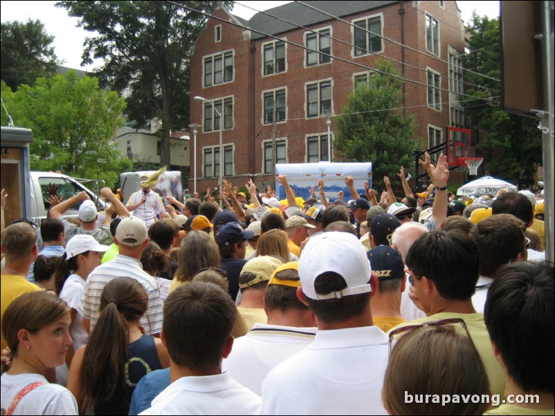 Outside Bobby Dodd Stadium before the game.