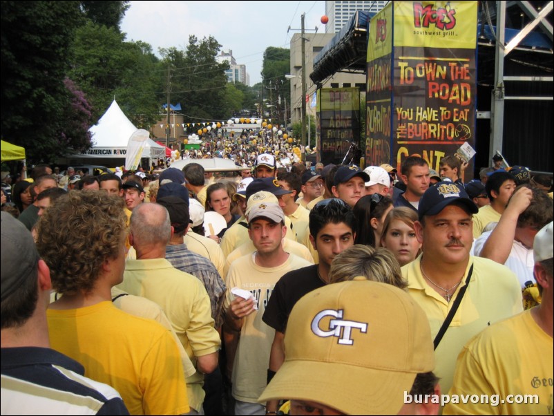 Outside Bobby Dodd Stadium before the game.