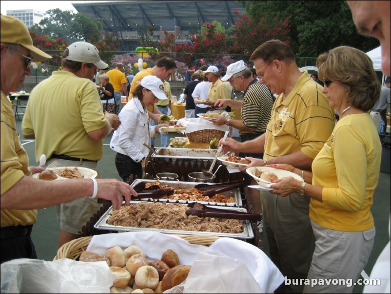 A-T Fund pregame dinner.