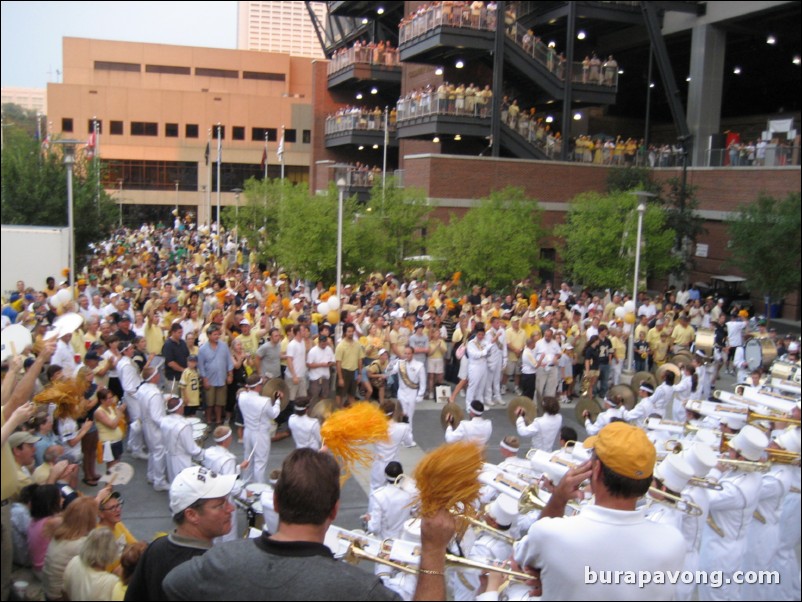 Outside Bobby Dodd Stadium before the game.