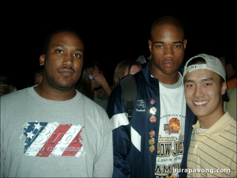 My friend Anthony and Jarrett Jack.