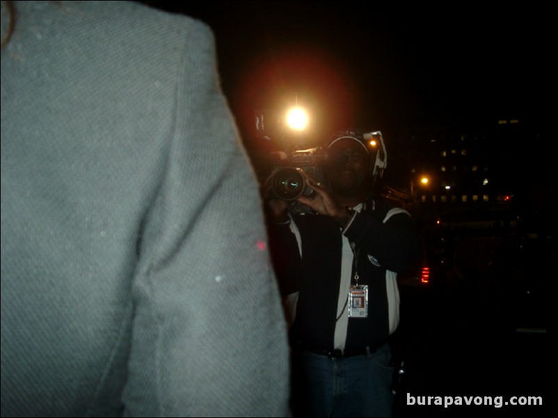 In a CBS newscast outside Alexander Memorial Coliseum.