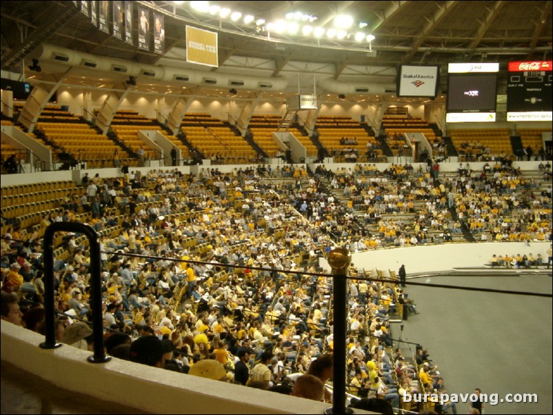 Watching Georgia Tech vs. Connecticut inside Alexander Memorial Coliseum.