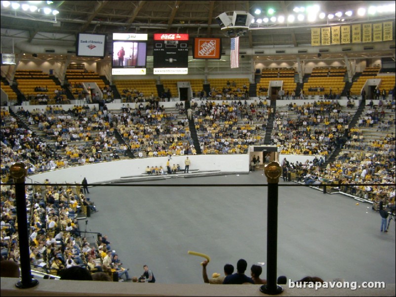 Watching Georgia Tech vs. Connecticut inside Alexander Memorial Coliseum.