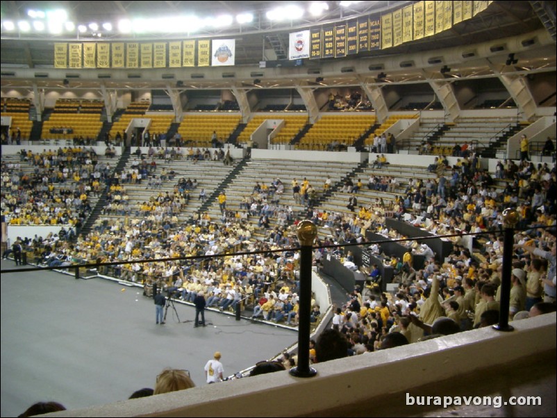 Watching Georgia Tech vs. Connecticut inside Alexander Memorial Coliseum.