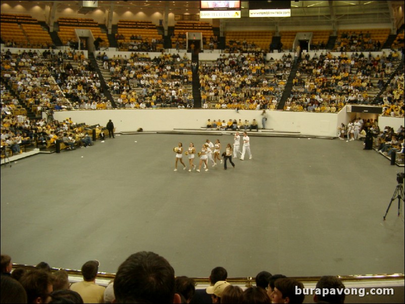 Watching Georgia Tech vs. Connecticut inside Alexander Memorial Coliseum.