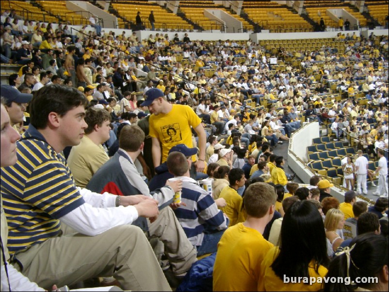 Watching Georgia Tech vs. Connecticut inside Alexander Memorial Coliseum.