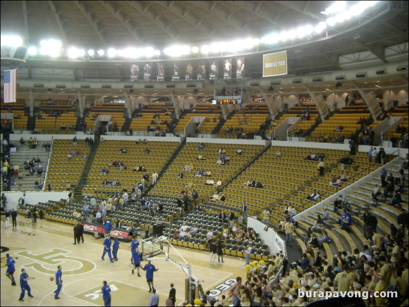 Inside the Thrillerdome before the game.