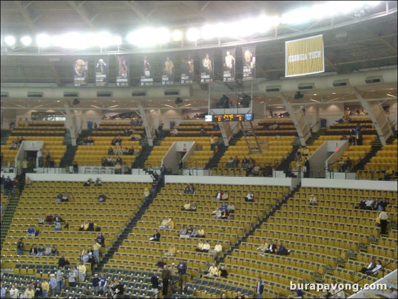 Inside the Thrillerdome before the game.