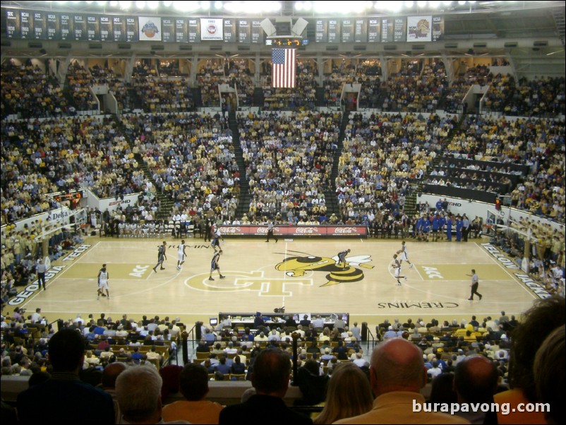 View from my seat inside the coliseum this year.