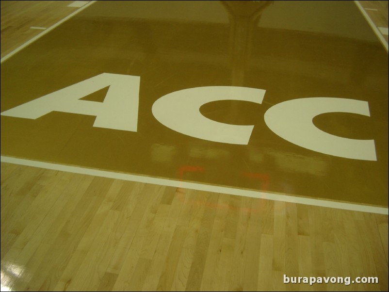 The ACC logo in the paint.