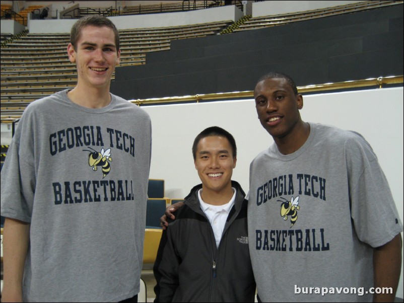 Freshmen forwards Brad Sheehan and Thaddeus Young.