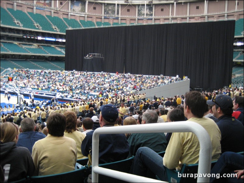 February 11, 2007. Georgia Tech defeats UConn 65-52 in the Georgia Dome (dry run for 2007 Final Four).