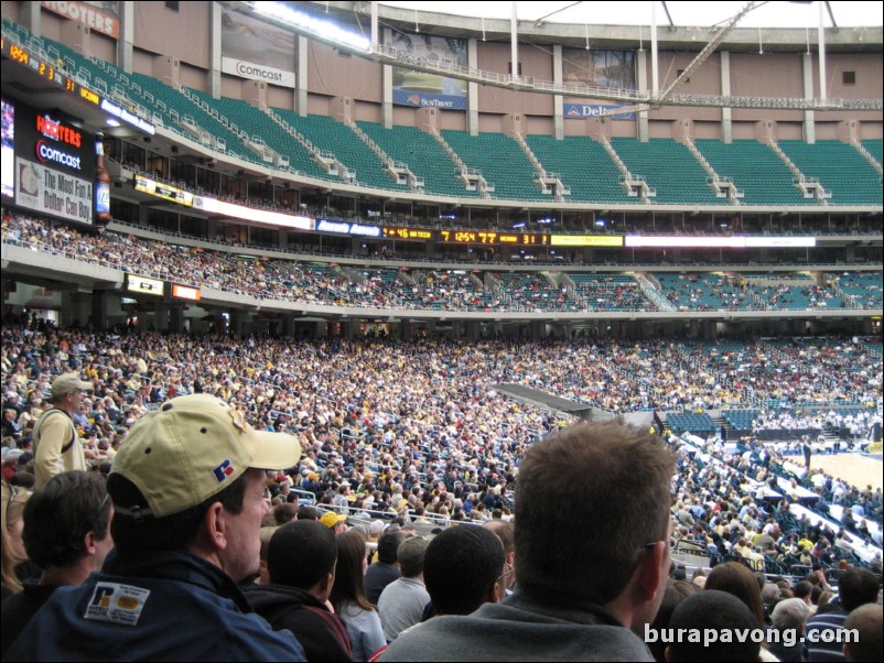 February 11, 2007. Georgia Tech defeats UConn 65-52 in the Georgia Dome (dry run for 2007 Final Four).