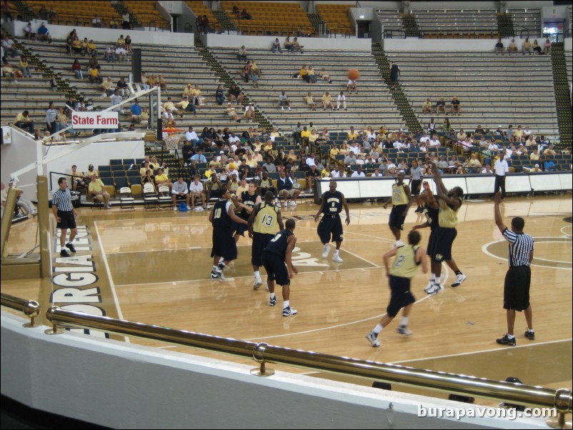 Gold vs. Blue scrimmage.