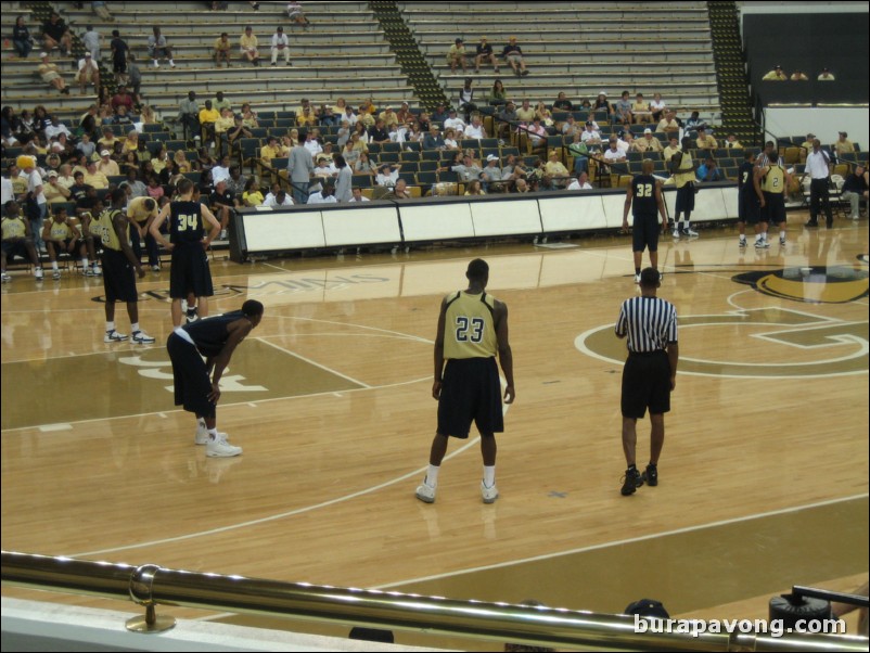 Gold vs. Blue scrimmage.