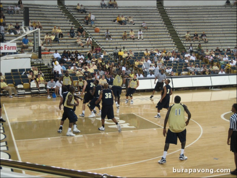 Gold vs. Blue scrimmage.