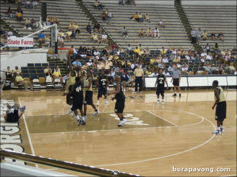 Gold vs. Blue scrimmage.