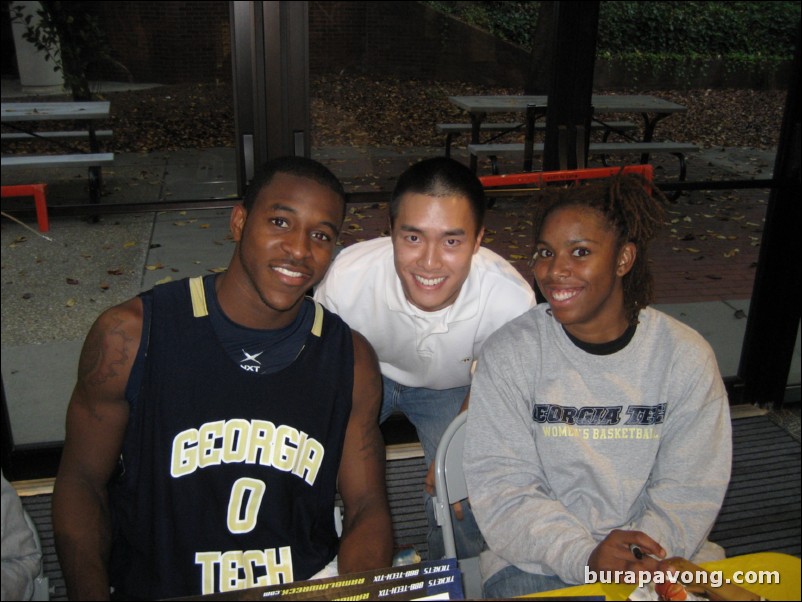 Junior guard Lewis Clinch and women's basketball freshman forward Deja Foster.