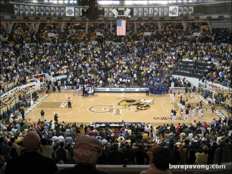 Georgia Tech vs. No. 3 Kansas.  December 18, 2007.