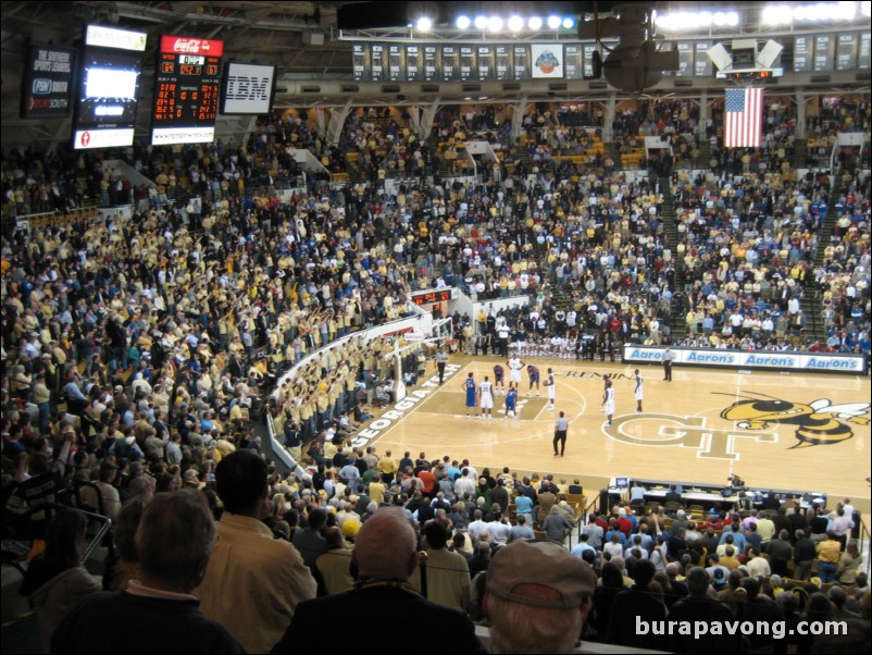 Georgia Tech vs. No. 3 Kansas.  December 18, 2007.