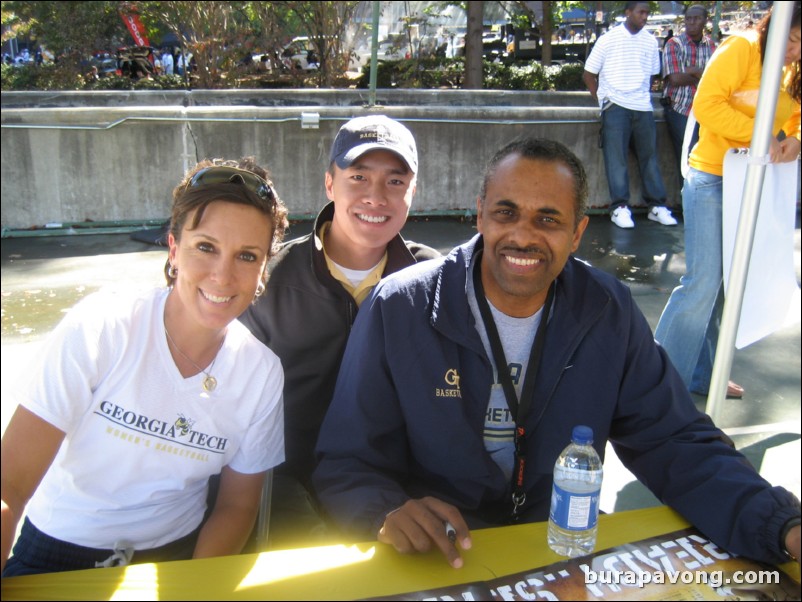 Coaches MaChelle Joseph and Paul Hewitt.