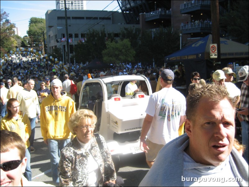 Bobby Dodd Way before the UVA game.