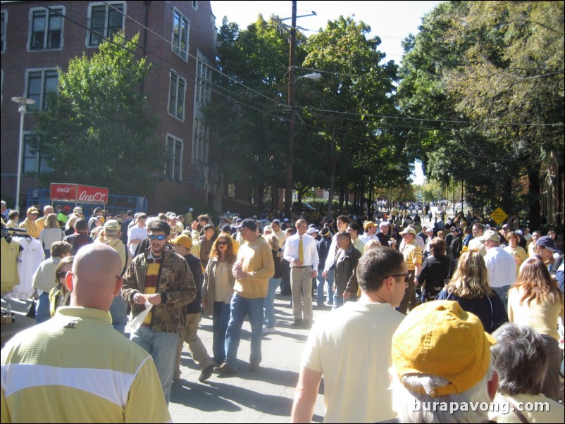 Bobby Dodd Way before the UVA game.