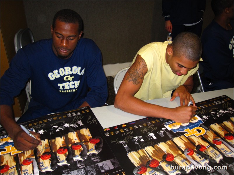 Zach Peacock and Glen Rice, Jr.