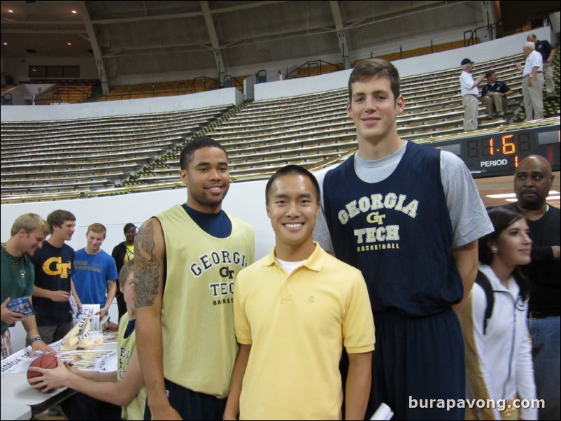 Walk-on freshman Kyle Speller and redshirt freshman center Daniel Miller.