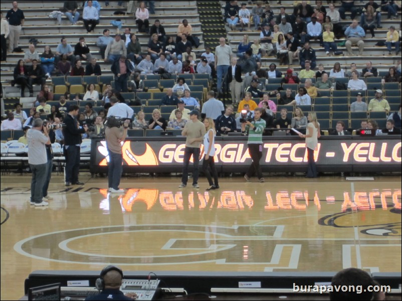 Tech vs. Chattanooga. Topher Grace.