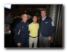 Head Coach Brian Gregory and Athletic Director Dan Radakovich.