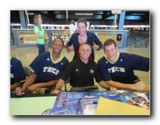 Julian Royal, head coach Brian Gregory, Daniel Miller.