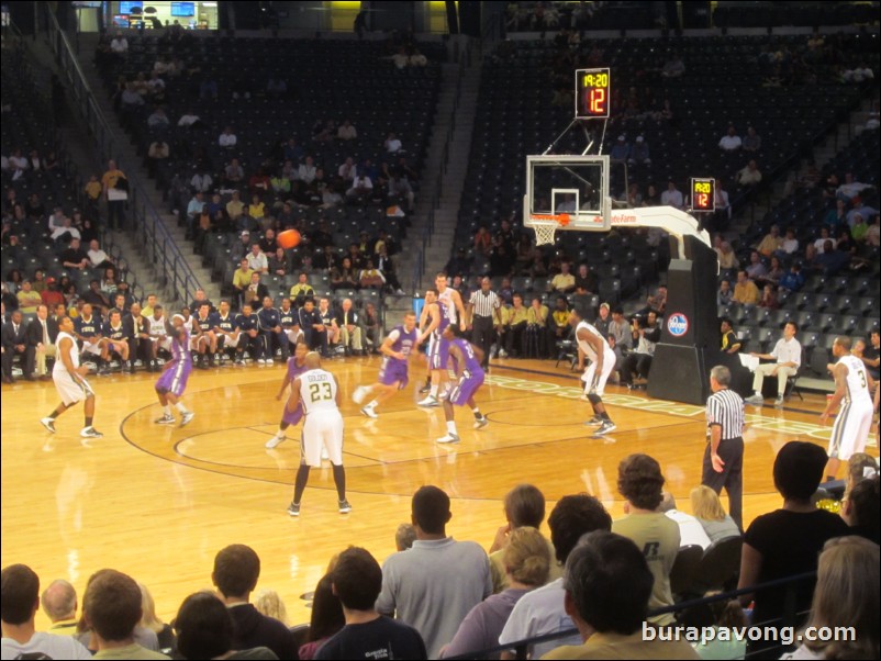 November 1, 2013. Tech vs. Young Harris (Exhibition).