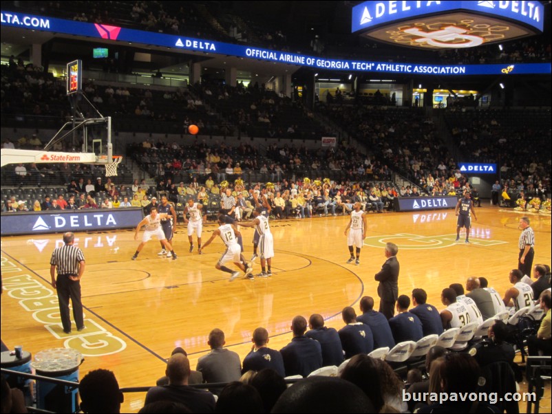 December 7, 2013. Tech vs. East Tennessee State.