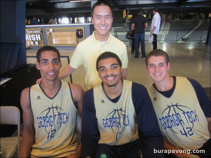 Freshman Quinton Stephens, redshirt junior Robert Sampson, freshman Rand Rowland.