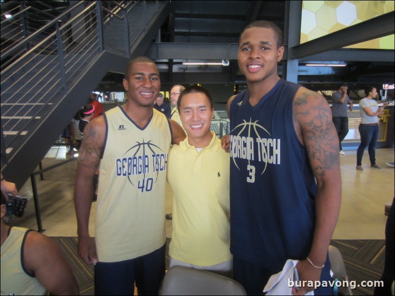 Sophomore guard Ron Wamer and sophomore guard-forward Marcus Georges-Hunt.