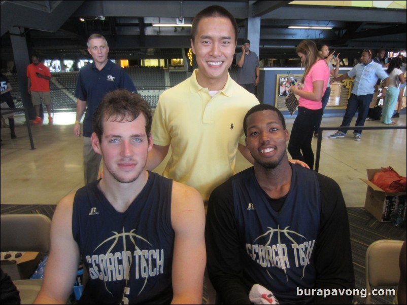 Senior redshirt center Daniel Miller and sophomore forward Robert Carter, Jr.